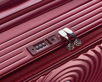 Luggage Sets 3 Piece 20 24 28 , Expandable Carry On Luggage With Tsa Lock Airline Approved, 100% Pc Hard Shell And Lightweight Suitcase With Front Pocket And Spinner Wheels Wine Red Pc