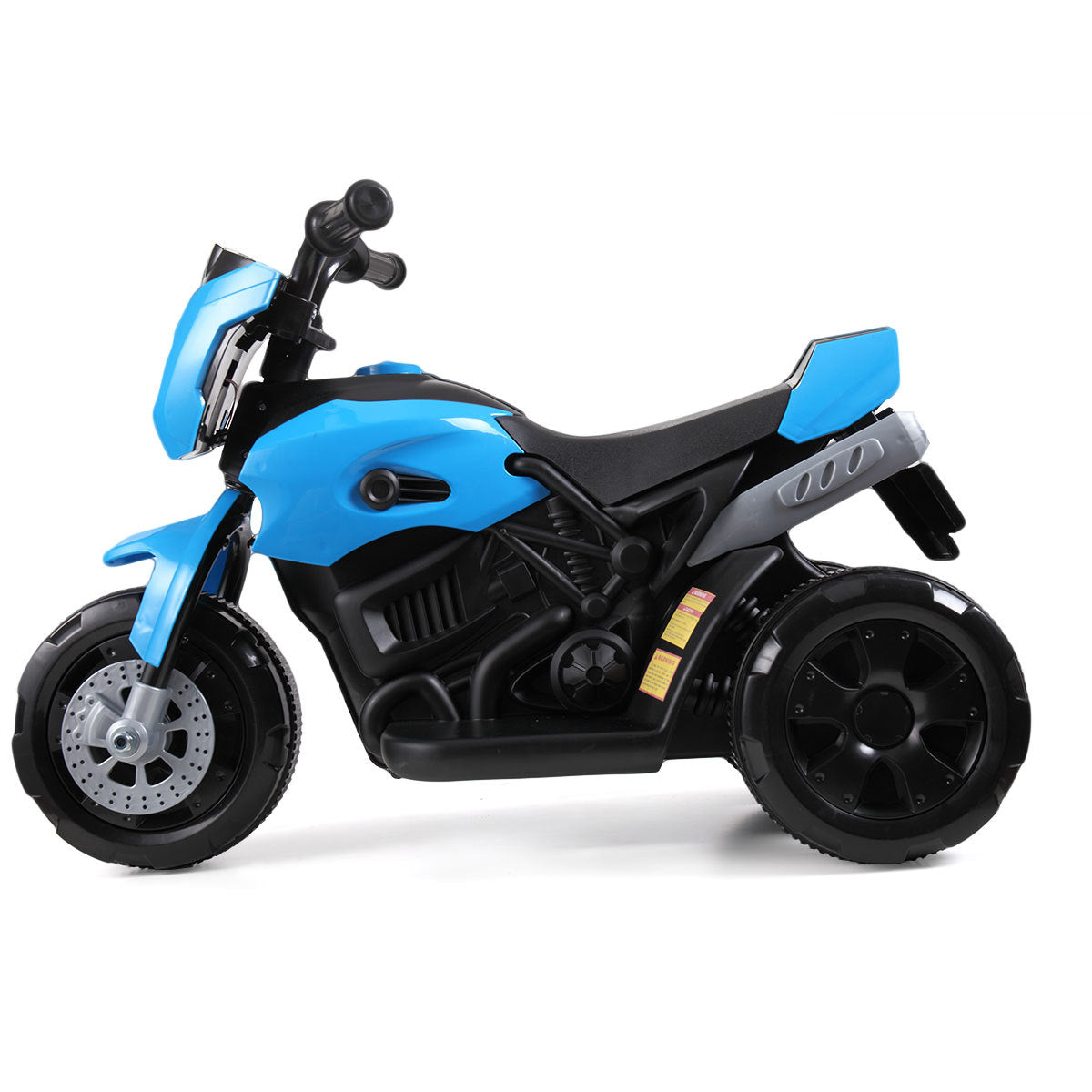 6V Kids Ride On Motorcycle With Headlights, Battery Powered 3 Wheel Bicycle Blue Blue Polypropylene