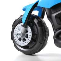 6V Kids Ride On Motorcycle With Headlights, Battery Powered 3 Wheel Bicycle Blue Blue Polypropylene