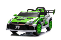 12V4A 20W*2 One Button Start, Forward And Backward, High And Low Speed, Music, Front Light, Power Display, Two Doors Can Open, 2.4G R C, Seat Belt Four Wheel Absorber Kids Ride On Car Green 50 99 Lbs 5 To 8 Years Iron Plastic Outdoor