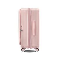 Luggage Sets 3 Piece 20 24 28 , Expandable Carry On Luggage With Tsa Lock Airline Approved, 100% Pc Hard Shell And Lightweight Suitcase With Front Pocket And Spinner Wheels Pink Pc