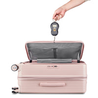 Luggage Sets 3 Piece 20 24 28 , Expandable Carry On Luggage With Tsa Lock Airline Approved, 100% Pc Hard Shell And Lightweight Suitcase With Front Pocket And Spinner Wheels Pink Pc