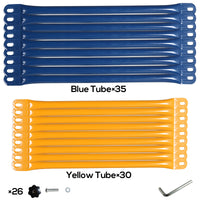 Outdoor Dome Climber, Monkey Bars Climbing Tower, Jungle Gym Playground For Kids Aged 3 10, Blue & Yellow Blue Metal