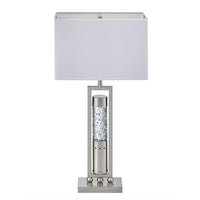 Modern Design Table Lamp 1Pc Sparkling Decorative Home Decor Designer Table Lamp, Water Dancing Light, Satin Night Light Nickel Table&Floor Lamps Luxury,Modern,Ultra Modern Metal