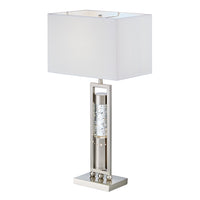 Modern Design Table Lamp 1Pc Sparkling Decorative Home Decor Designer Table Lamp, Water Dancing Light, Satin Night Light Nickel Table&Floor Lamps Luxury,Modern,Ultra Modern Metal