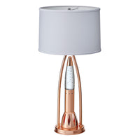 Beautiful Water Dancing Table Lamp 1Pc Modern Design Home Decor Copper Finish Luxurious Sparkling Decorative Night Lamp Bedroom Lamp Living Room Copper Table&Floor Lamps Luxury,Modern,Ultra Modern Metal