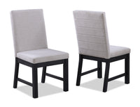 5 Pc Contemporary Dining Set 18" Leaf Extendable Formal Table Rectangular Grey Fabric Upholstery Chairs Black Finish Transitional Contemporary Dining Room Wooden Furniture Wood Wood Black Seats 4 Wood Dining Room Extendable Contemporary,Transitional