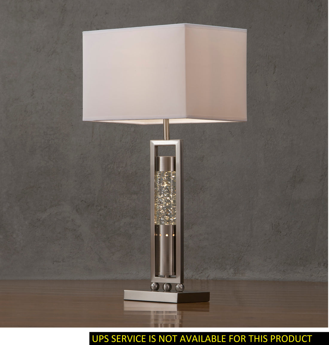 Modern Design Table Lamp 1Pc Sparkling Decorative Home Decor Designer Table Lamp, Water Dancing Light, Satin Night Light Nickel Table&Floor Lamps Luxury,Modern,Ultra Modern Metal
