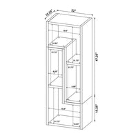 Convertible Tv Console And Bookcase In White White Open Back Particle Board Mdf