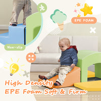 Soft Foam Playset For Toddlers, Safe Softzone Single Tunnel Foam Climber For Kids, Lightweight Indoor Active Play Structure With Slide Stairs And Ramp For Beginner Toddler Climb And Crawl Colorful Foam
