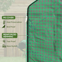 Outsunny 1 Piece Walk In Greenhouse Replacement Cover For 01 0472 W Roll Up Door And Mesh Windows, 55"X56.25"X74.75" Reinforced Anti Tear Pe Hot House Cover Frame Not Included , Green Green Polyethylene