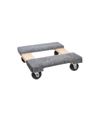 Hardwood Dolly 16" X 16" With Carpet 3" Hard Rubber Wheels Wood Plywood