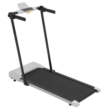 Treadmills For Home, Treadmill With Led For Walking & Running Grey Iron