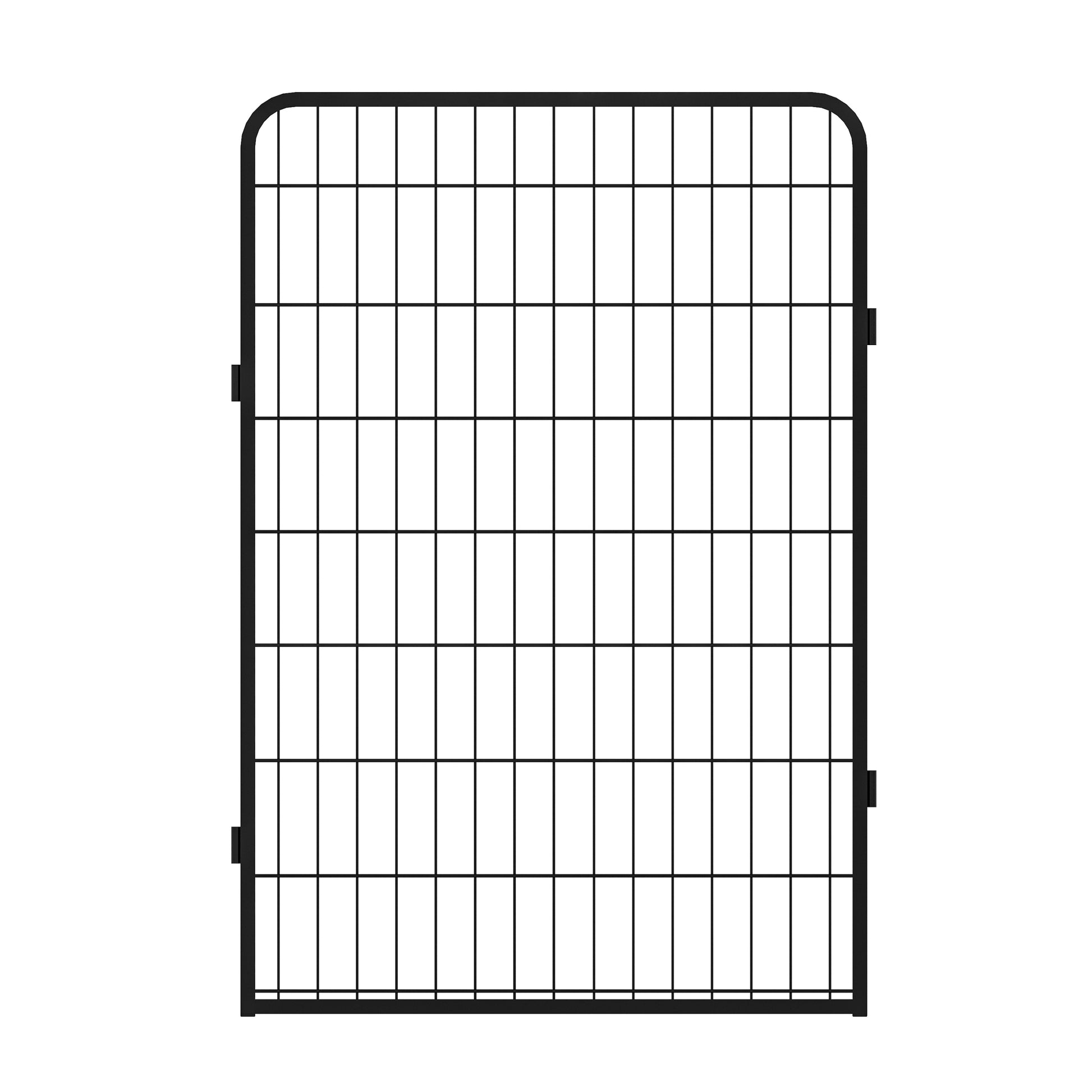 16 Panels Heavy Duty Metal Playpen With Door,39.37"H Dog Fence Pet Exercise Pen For Outdoor Black Metal