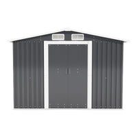 Patio, Lawn & Garden,Metal Outdoor Storage Shed 10Ft X 8Ft, Clearance With Lockable Door Metal Garden Shed Steel Anti Corrosion Storage House Waterproof Tool Shed For Backyard Patio, Lawn And Garden Grey Year Round Use Metal