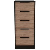 Washington Five Drawer Dresser Multicolor Bedroom Modern Mdf Engineered Wood