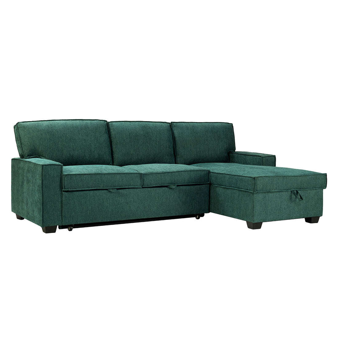 Roger Pull Out Sleeper Sectional Teal - Teal