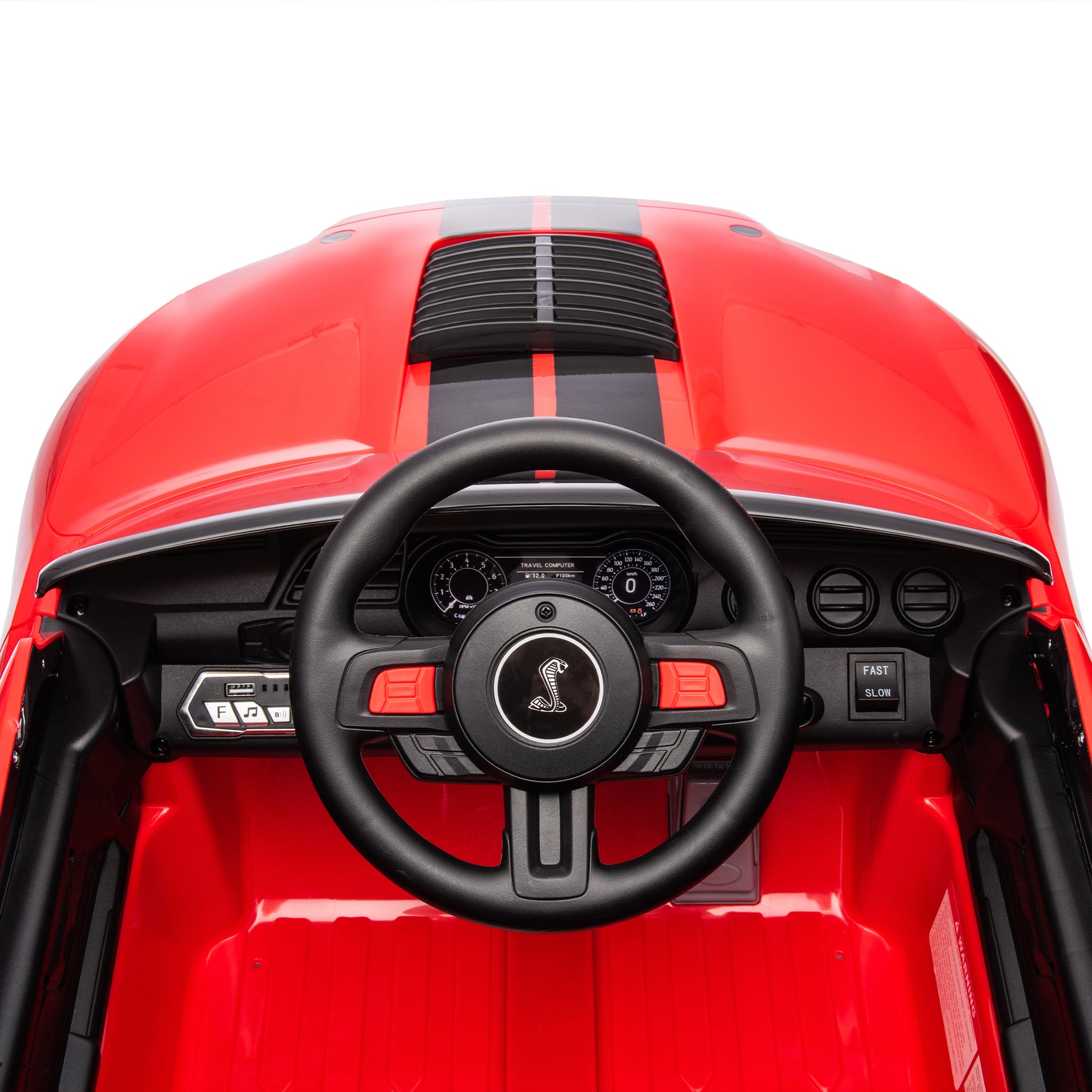 2022 Ford Mustang Shelby Gt500 Ride On Car Red Plastic