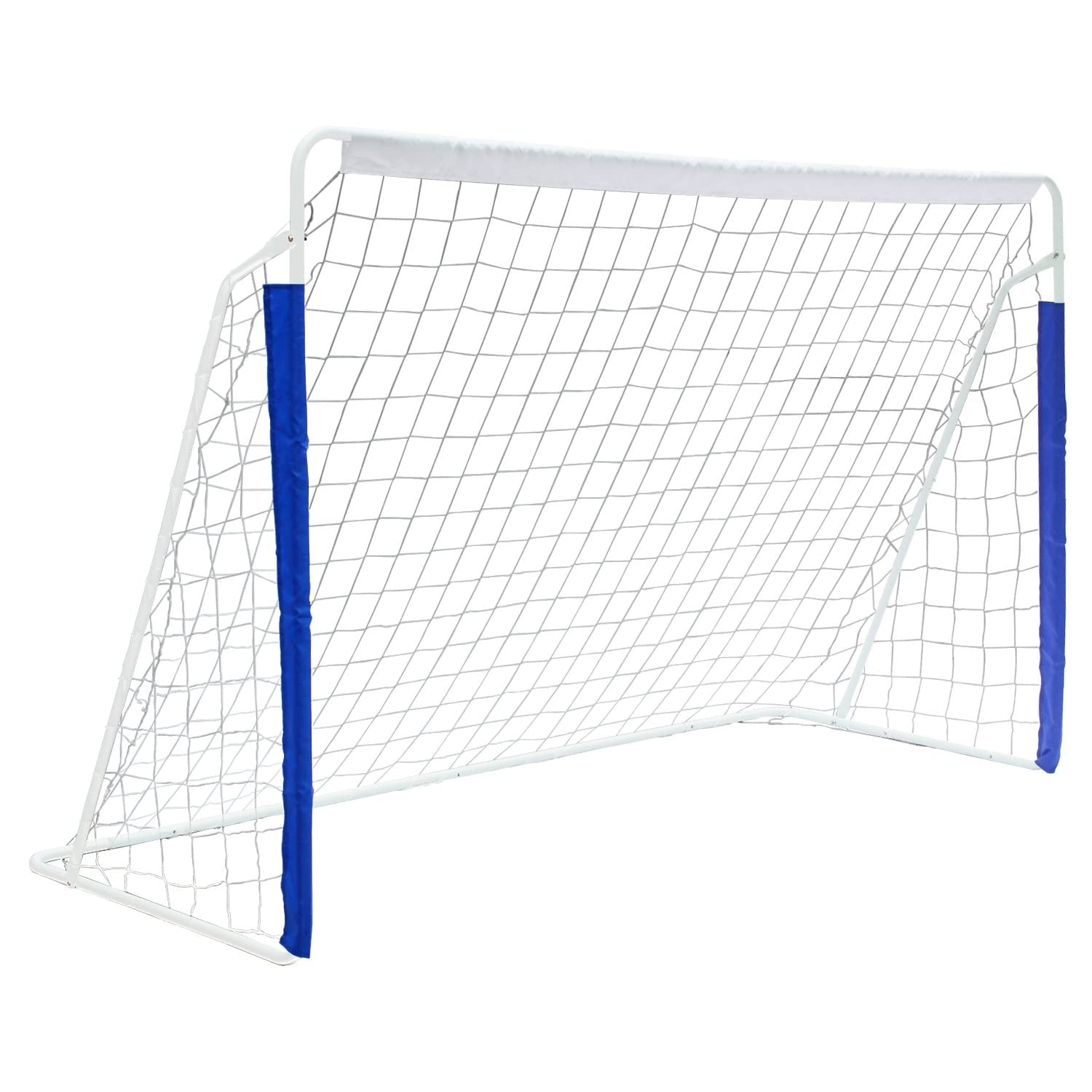 Kids Soccer Goals For Backyard Portable Youth Soccer Goal With Net 8X5 Ft White Iron