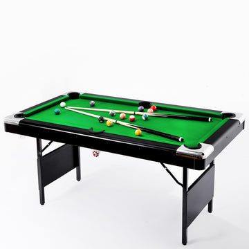 5.5Ft Billiard Table, 1.67M Pool Table,Billiards,5.5Ft Game Table,Children'S Game Table,Table Games,Family Movement, Children'S Billiard Table, Children'S Pool Table, Small Pool Table Balls Sports Black Without Foldable Primary Living Space American