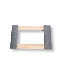 Hardwood 18" X 30" Carpeted Dolly With 4" Hard Rubber Wheels Wood Plywood