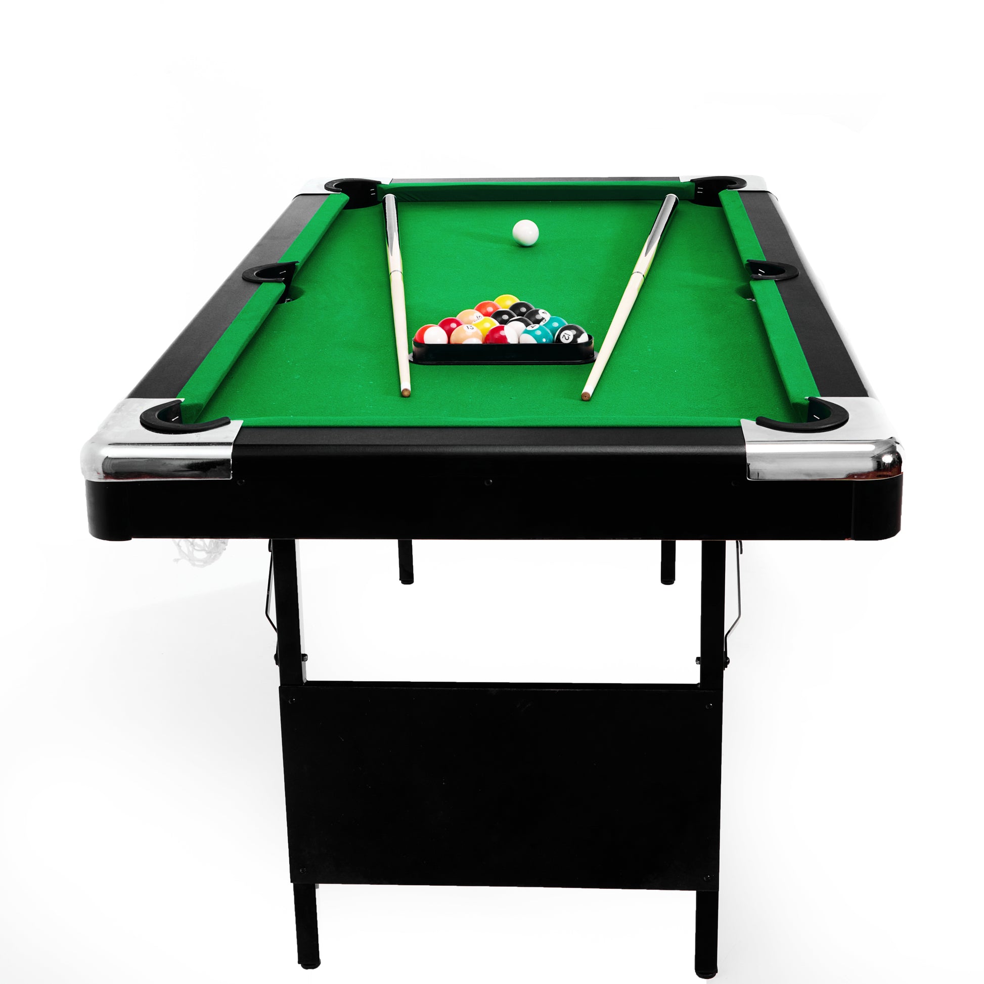 6.3Ft Billiard Table, 6.3Ft Game Table,Billiards, Pool Table, Children'S Billiard Table, Children'S Pool Table, Family Game Table, Table Pool, Indoor Game, Home Used Pool Table, Ball Game, Family Game Balls Sports Black Without Foldable American