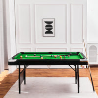 5.5Ft Billiard Table, 1.67M Pool Table,Billiards,5.5Ft Game Table,Children'S Game Table,Table Games,Family Movement, Children'S Billiard Table, Children'S Pool Table, Small Pool Table Balls Sports Black Without Foldable Primary Living Space American