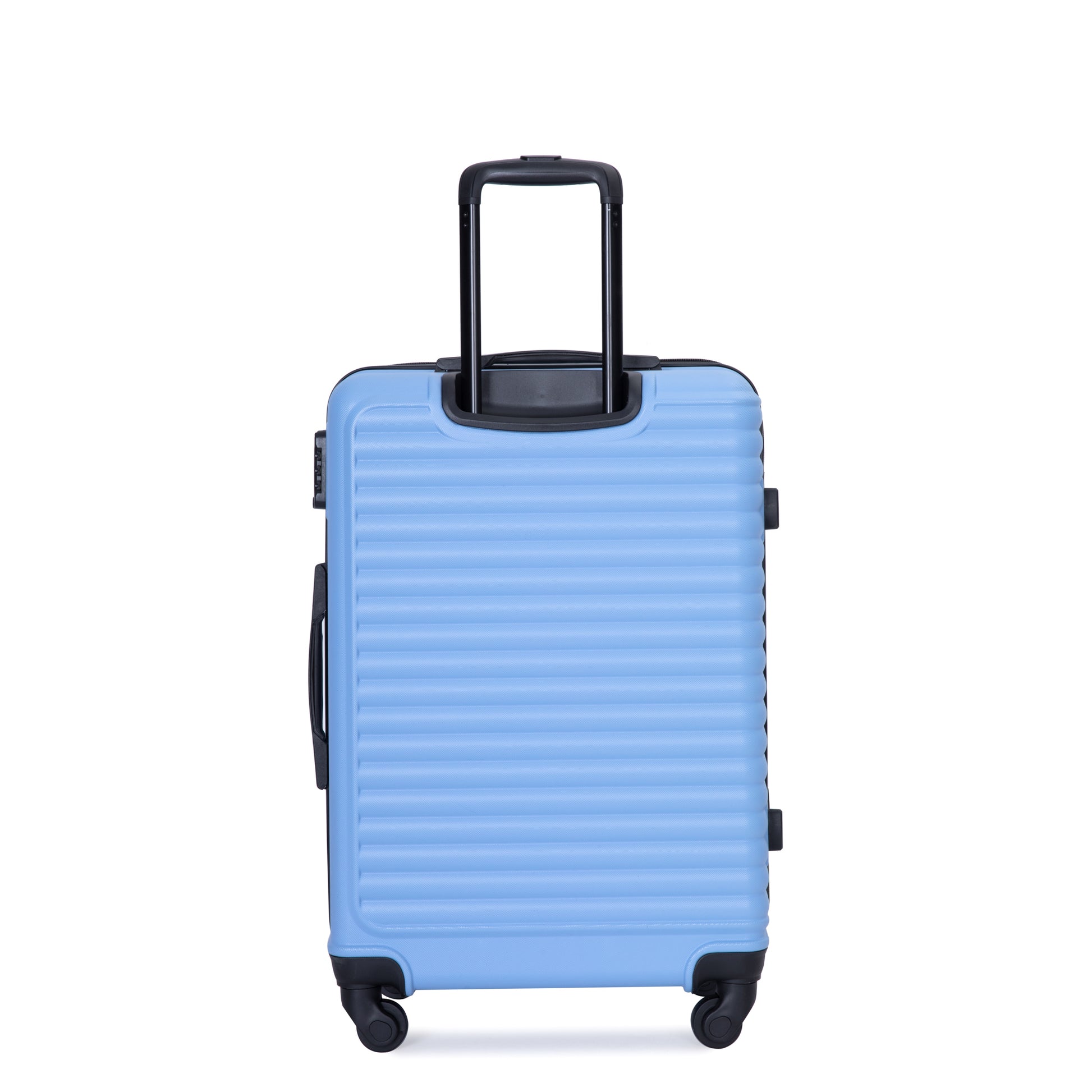 3 Piece Luggage Sets Abs Lightweight Suitcase With Two Hooks, Spinner Wheels, Tsa Lock, 20 24 28 Light Blue Light Blue Abs