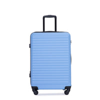 3 Piece Luggage Sets Abs Lightweight Suitcase With Two Hooks, Spinner Wheels, Tsa Lock, 20 24 28 Light Blue Light Blue Abs