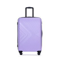 3 Piece Luggage Sets Abs Lightweight Suitcase With Two Hooks, Spinner Wheels, Tsa Lock, 20 24 28 , Light Purple Light Purple Abs