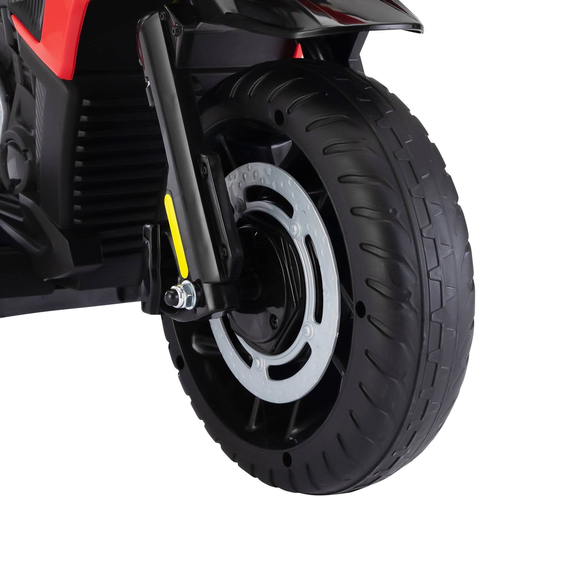 12V Off Road Motorcycleelectric Motor Toy Bike With Training Wheels For Kids 3 6, Red Red Polypropylene