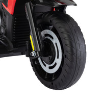 12V Off Road Motorcycleelectric Motor Toy Bike With Training Wheels For Kids 3 6, Red Red Polypropylene