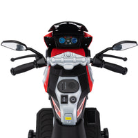 12V Off Road Motorcycleelectric Motor Toy Bike With Training Wheels For Kids 3 6, Red Red Polypropylene