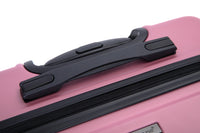 3 Piece Luggage Sets Abs Lightweight Suitcase With Two Hooks, Spinner Wheels, Tsa Lock, 20 24 28 , Pink Pink Abs