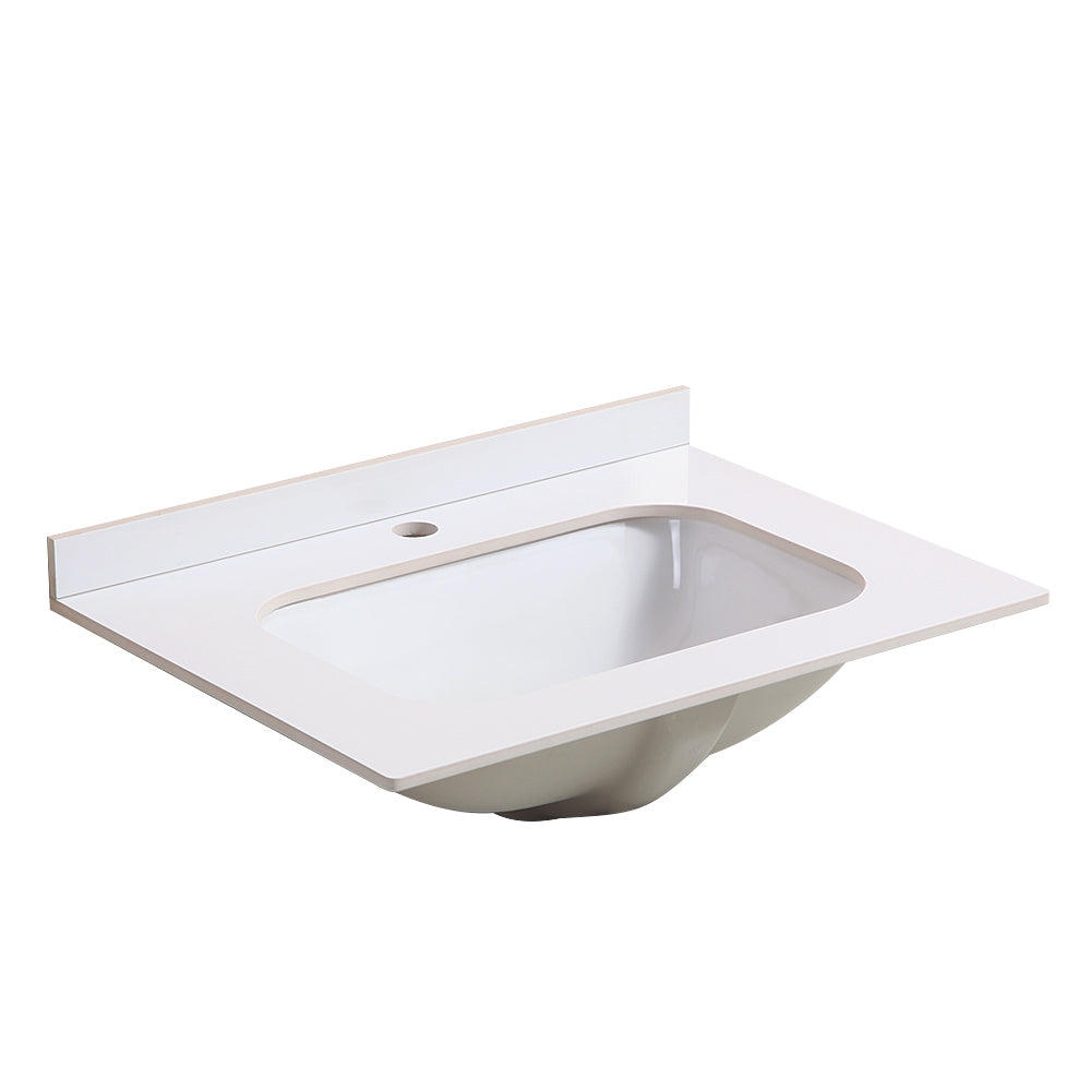 24" Bathroom Vanity Bathroom Vanity Withe White Marble