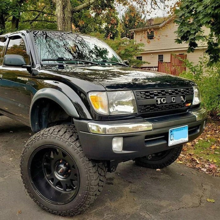 Grille Fits For 1St Gen 1997 1998 1999 2000 Toyota Tacoma Trd Pro Grille W Letters Matt Black Abs Abs