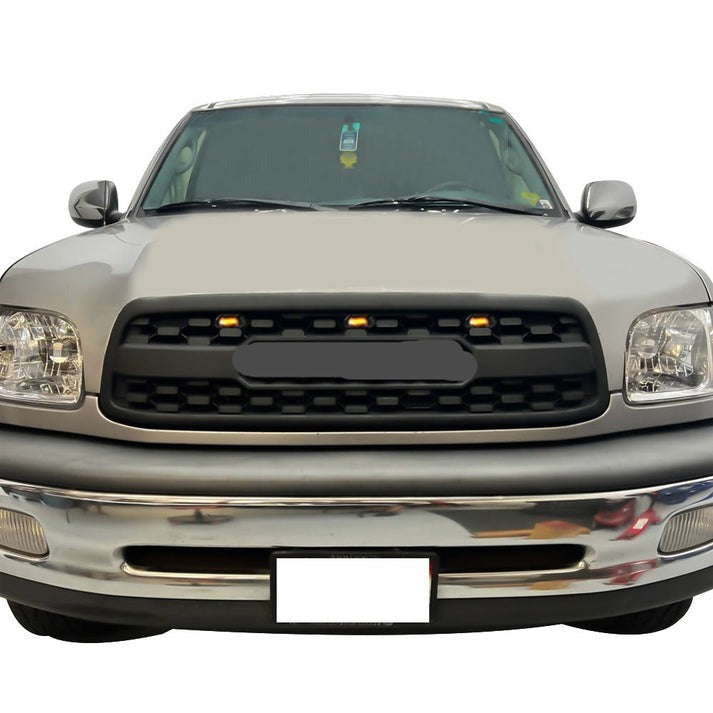 Front Gril For 1St Gen 2000 2001 2002 Toyota Tundra Trd Pro Grill With Letters Matte Black Matt Black Abs Abs