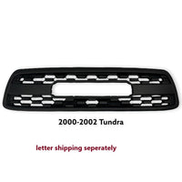 Front Gril For 1St Gen 2000 2001 2002 Toyota Tundra Trd Pro Grill With Letters Matte Black Matt Black Abs Abs