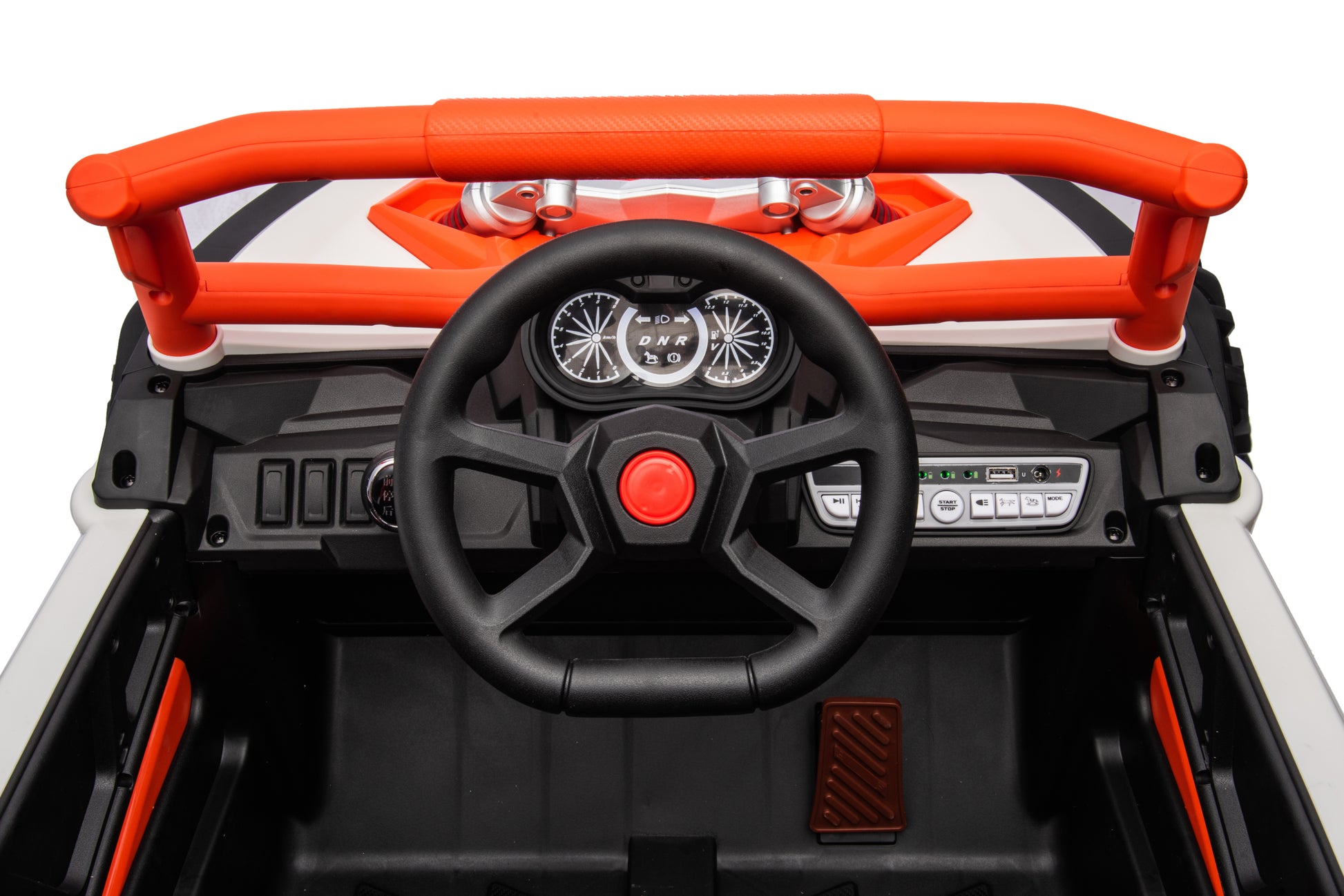 Ride On Car, Kids Electric Utv Car, Tamco Riding Toys For Kids With Remote Control Amazing Gift For 3 6 Years Boys Girls White Light Orange 50 99 Lbs Plastic