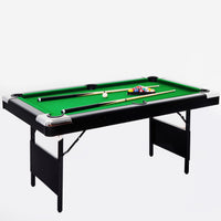 6.3Ft Billiard Table, 6.3Ft Game Table,Billiards, Pool Table, Children'S Billiard Table, Children'S Pool Table, Family Game Table, Table Pool, Indoor Game, Home Used Pool Table, Ball Game, Family Game Balls Sports Black Without Foldable American