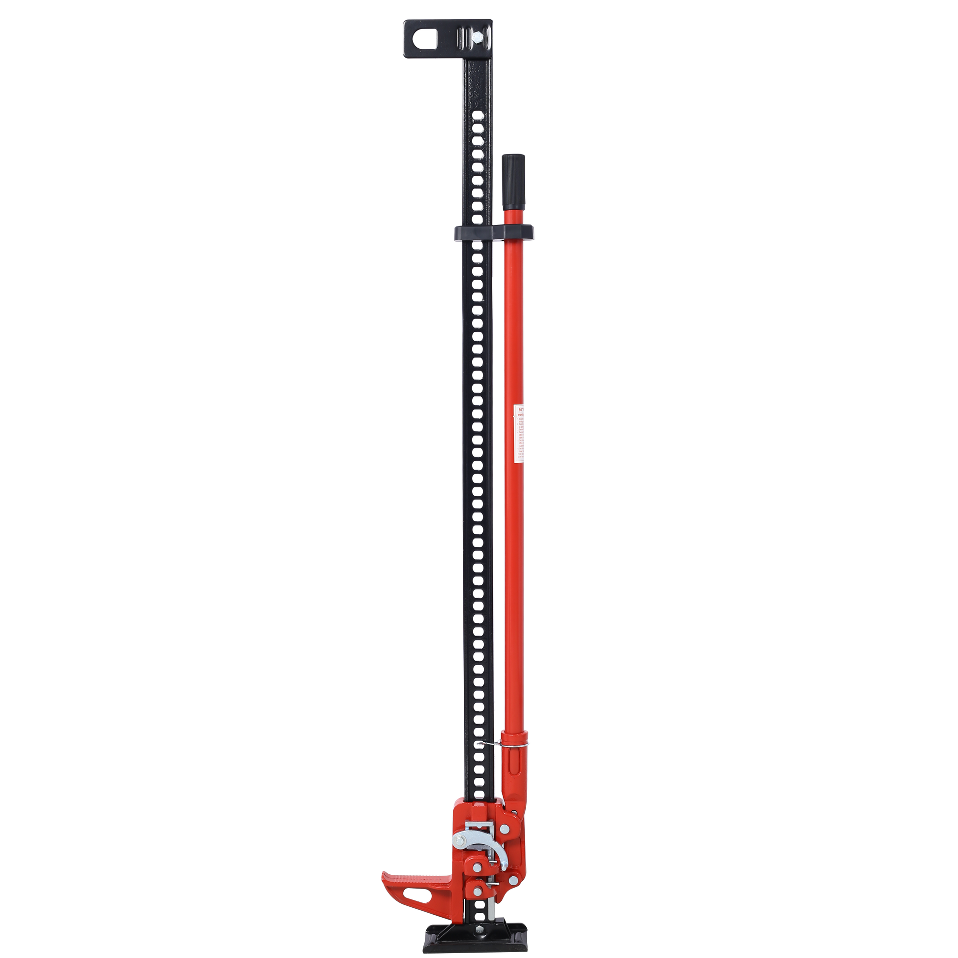 High Lift Farm Jack,60" Utility Farm Jack, 7000 Lbs Capacity Ratcheting Off Road Utility Jack, Heavy Duty Farm Jack For Tractor, Truck, Suv, Bumper Lift, Red Red Steel