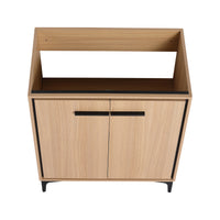 30 Inch Bathroom Vanity Base Without Basin, Storage Cabinet With Doors, Engineering Wood Oak Bathroom American Design Engineered Wood