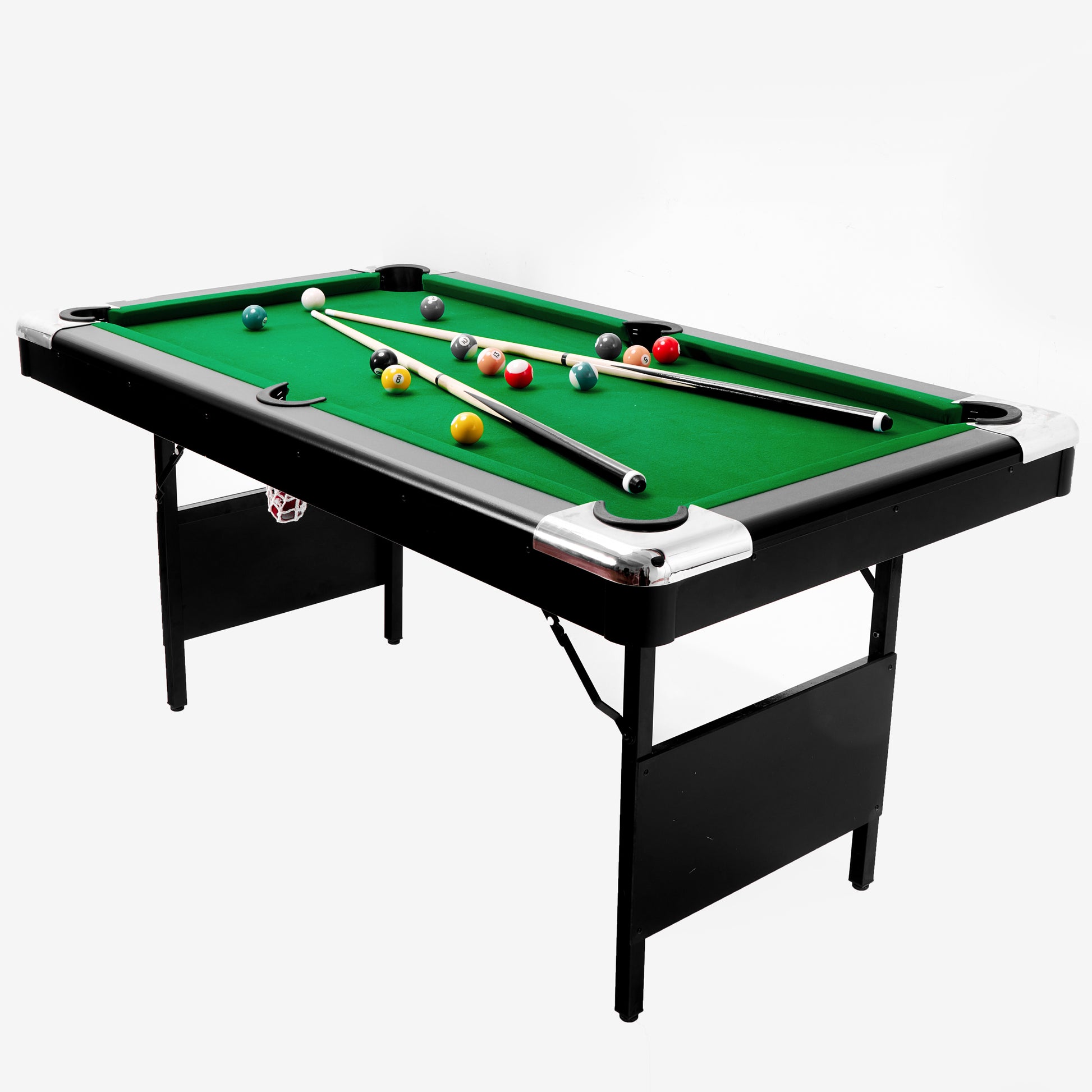 5.5F 3 In 1 Billiard Table, 3 In 1 Pool Table, 3 In 1 Table Tennis Table, Billiards, Pool Table, Multifunctional Billiard Table, Multifunctional Pool Table, Multifunctional Table Tennis Table, Table Balls Sports Black Blue Without Foldable Primary Living