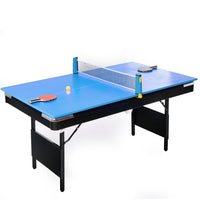 5.5Ft 3 In 1 Billiard Table, 3 In 1 Pool Table, 5.5Ft Game Table, 3 In 1 Table Tennis Table, Billiards, Pool Table, Multifunctional Billiard Table, Multifunctional Table Tennis Table Black Blue Without Foldable American Design,European Multifunctional