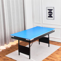 5.5Ft 3 In 1 Billiard Table, 3 In 1 Pool Table, 5.5Ft Game Table, 3 In 1 Table Tennis Table, Billiards, Pool Table, Multifunctional Billiard Table, Multifunctional Table Tennis Table Black Blue Without Foldable American Design,European Multifunctional