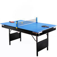 5.5Ft 3 In 1 Billiard Table, 3 In 1 Pool Table, 5.5Ft Game Table, 3 In 1 Table Tennis Table, Billiards, Pool Table, Multifunctional Billiard Table, Multifunctional Table Tennis Table Black Blue Without Foldable American Design,European Multifunctional