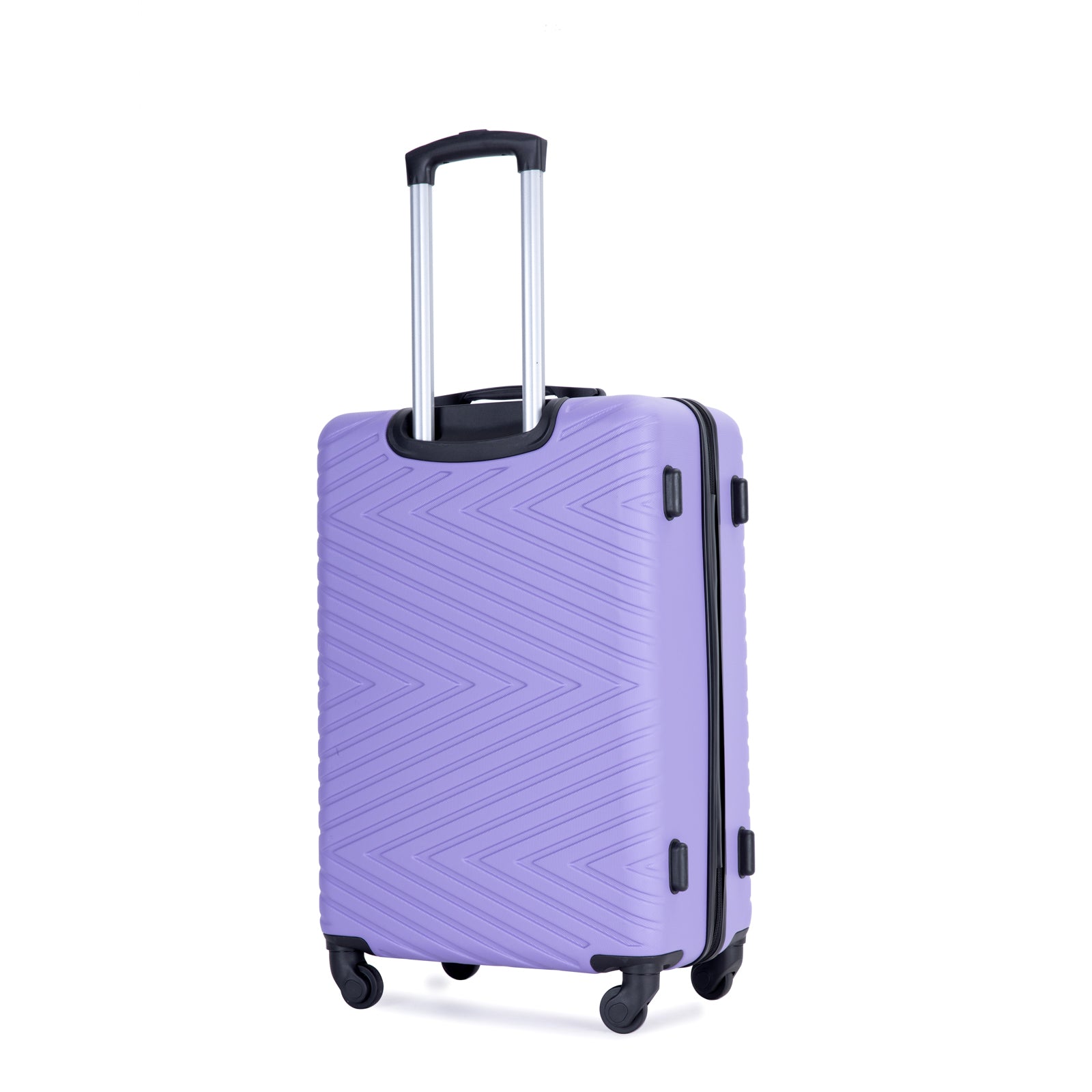 Luggage 4 Piece Abs Lightweight Suitcase With Rotating Wheels, 24 Inch And 28 Inch With Tsa Lock, 16 20 24 28 Light Purple Light Purple Abs