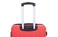 Luggage 4 Piece Abs Lightweight Suitcase With Rotating Wheels, 24 Inch And 28 Inch With Tsa Lock, 16 20 24 28 Red Red Abs