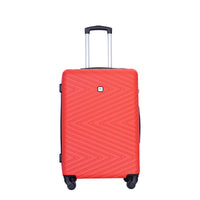 Luggage 4 Piece Abs Lightweight Suitcase With Rotating Wheels, 24 Inch And 28 Inch With Tsa Lock, 16 20 24 28 Red Red Abs