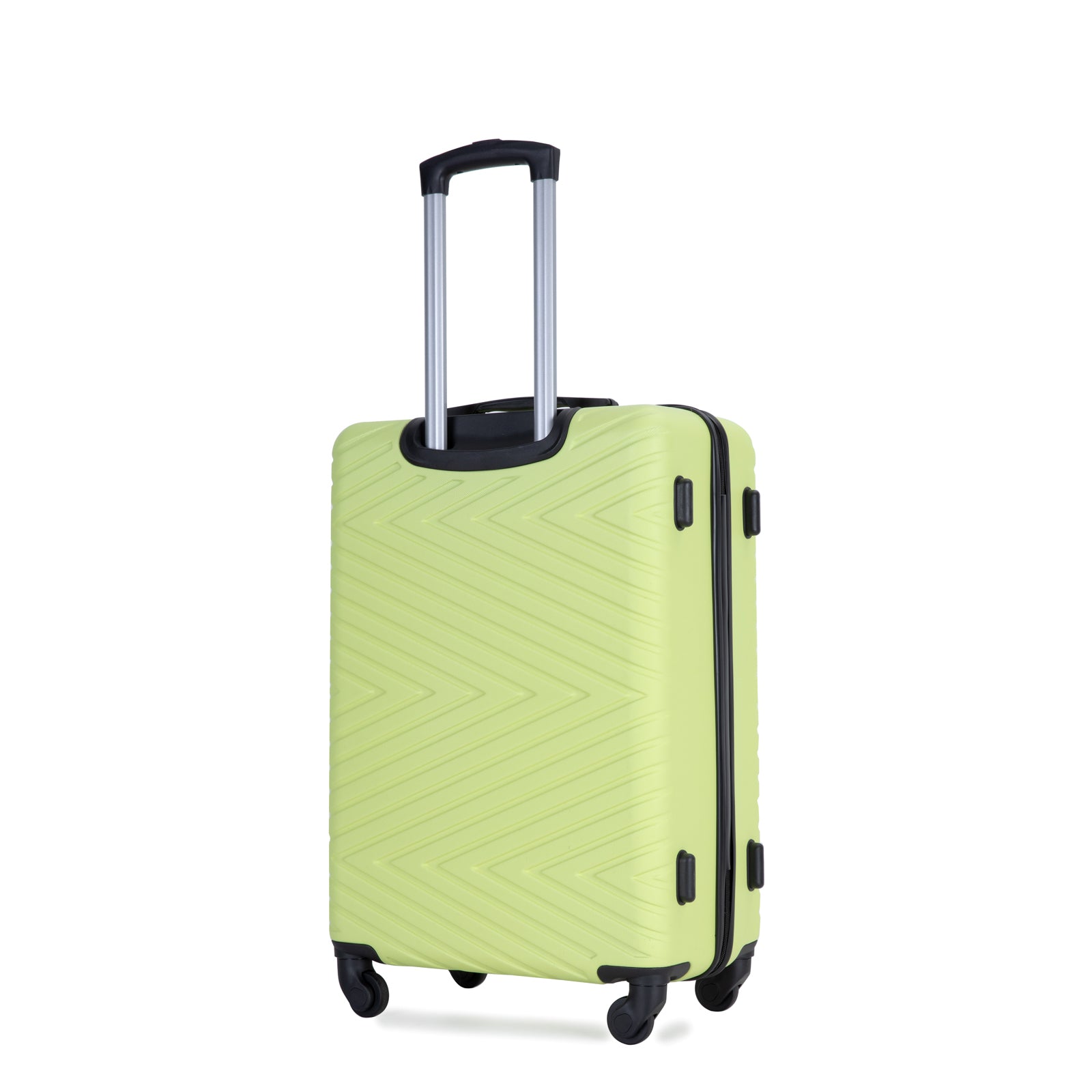 Luggage 4 Piece Abs Lightweight Suitcase With Rotating Wheels, 24 Inch And 28 Inch With Tsa Lock, 16 20 24 28 Fluorescent Green Fluorescent Green Abs